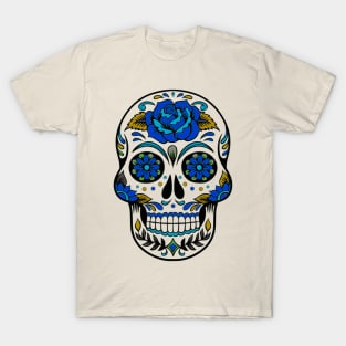 Sugar Skull Blue T-Shirt